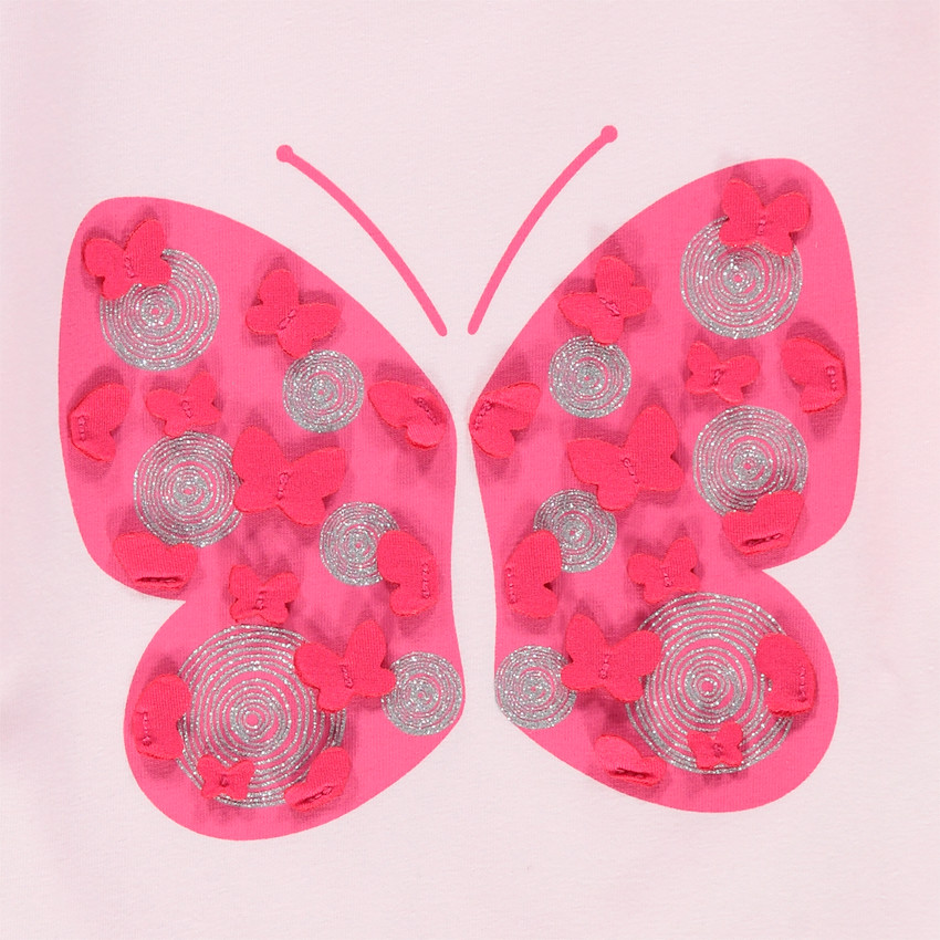 T-shirt manches longues uni print papillon  Additional T-shirt manches longues uni print papillon