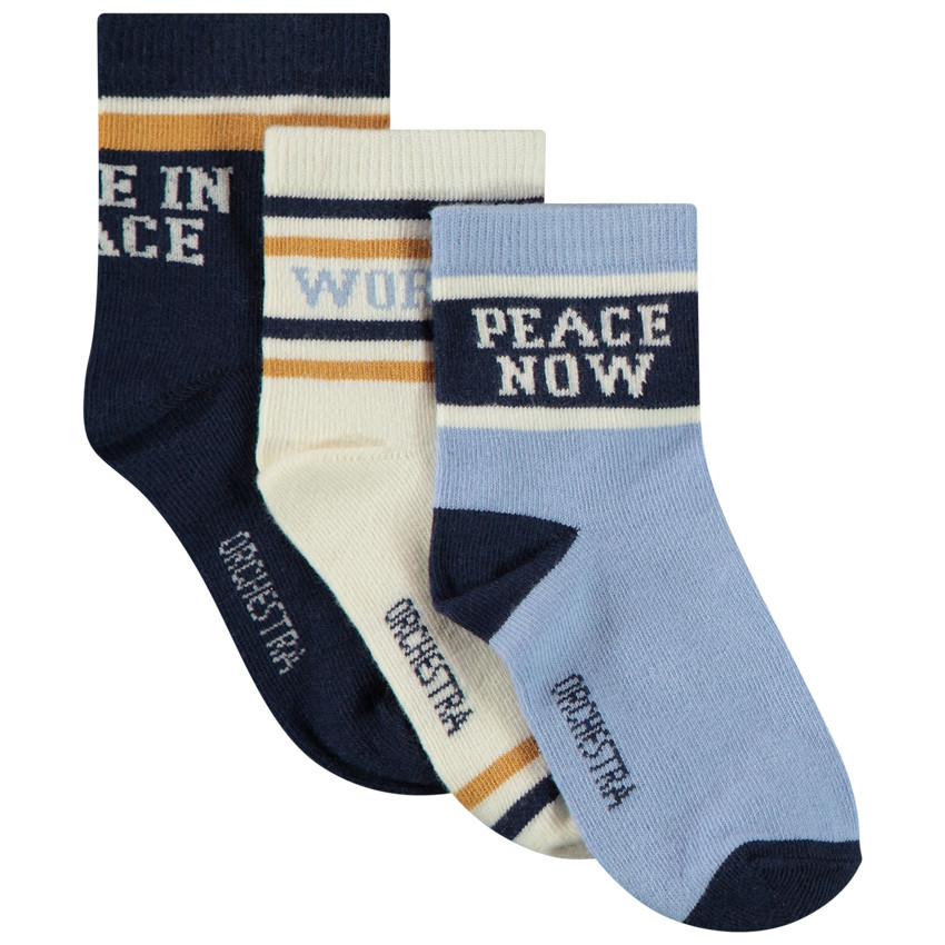 Σετ από 3 ζευγάρια κανονικών κάλτσων φαντασίας για αγόρι 