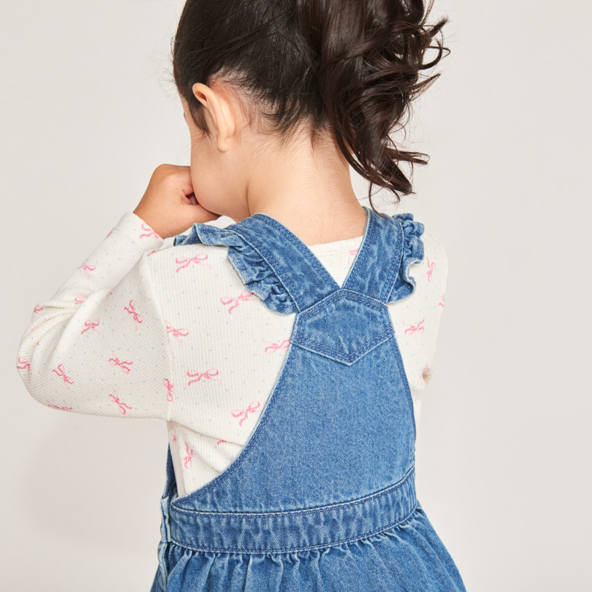 Φόρεμα σάλι για μωρά κορίτσια από τζιν 