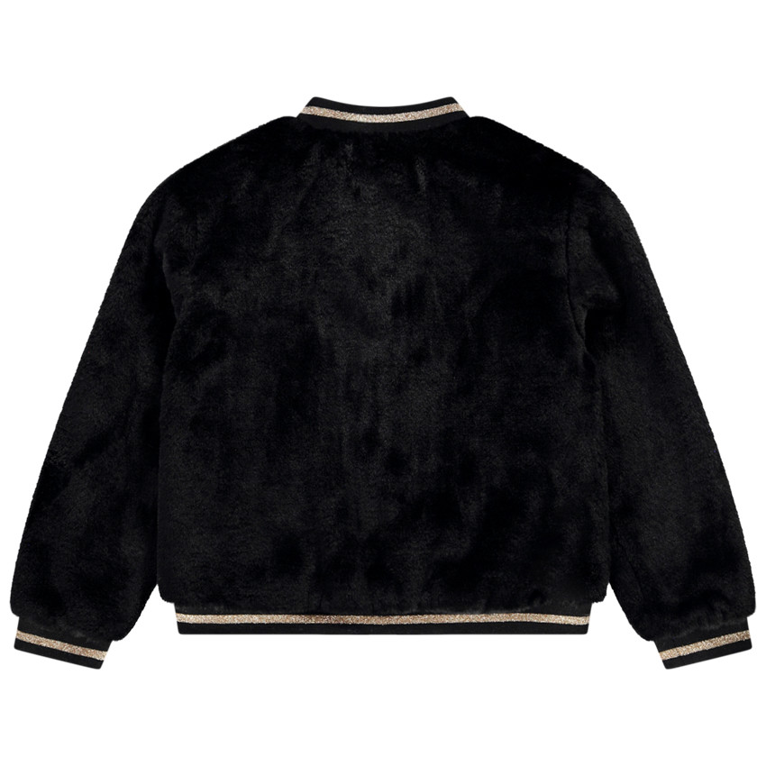 Μπόμπερ με ψεύτικη γούνα και επένδυση sherpa για κορίτσι 