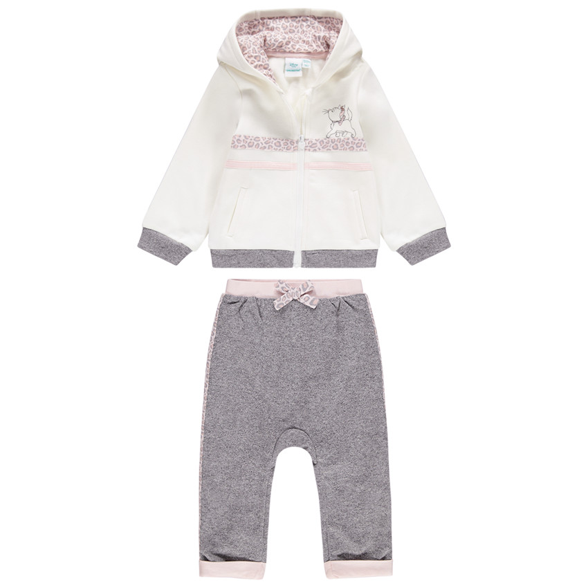 Jogging en molleton à imprimés léopard et motif Marie Aristochats Disney 