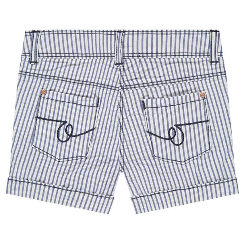 Σορτς τουάλ με κάθετες ρίγες 