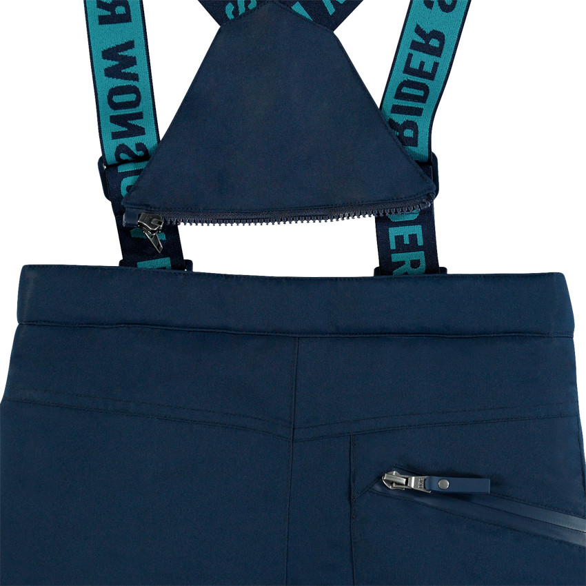 Pantalon de ski à poches zippées et bretelles amovibles 