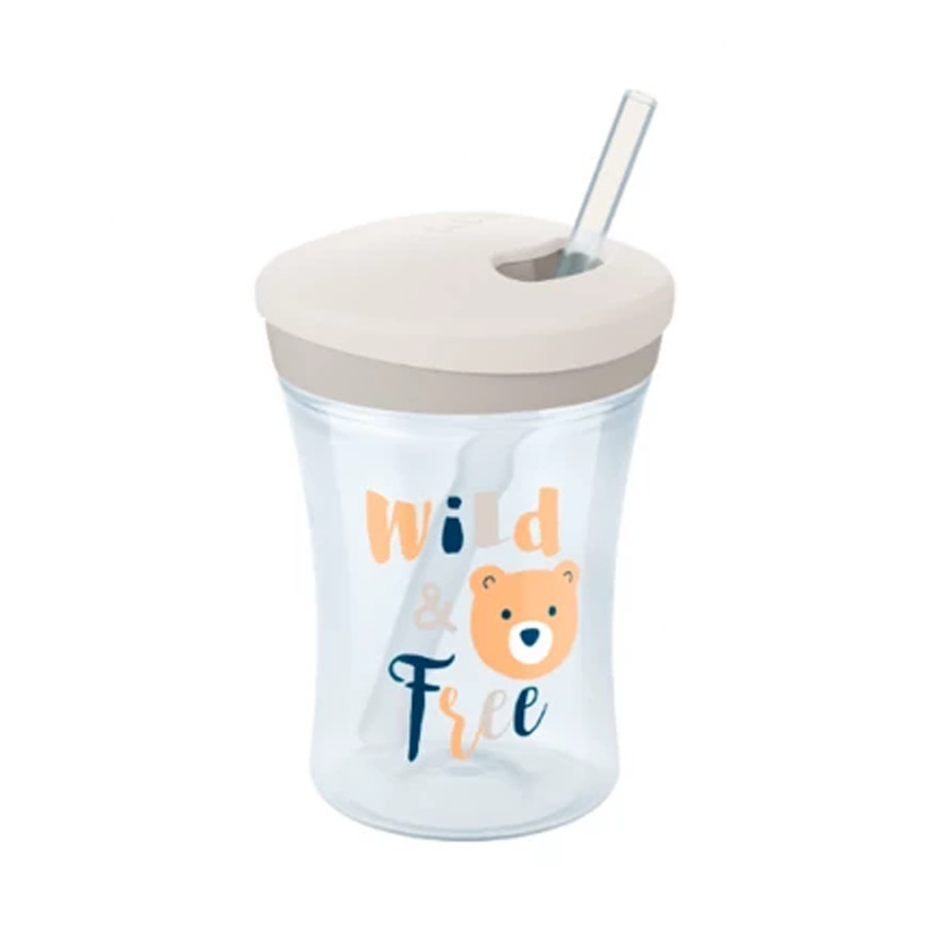 NUK Action Cup 230ml με καλαμάκι 