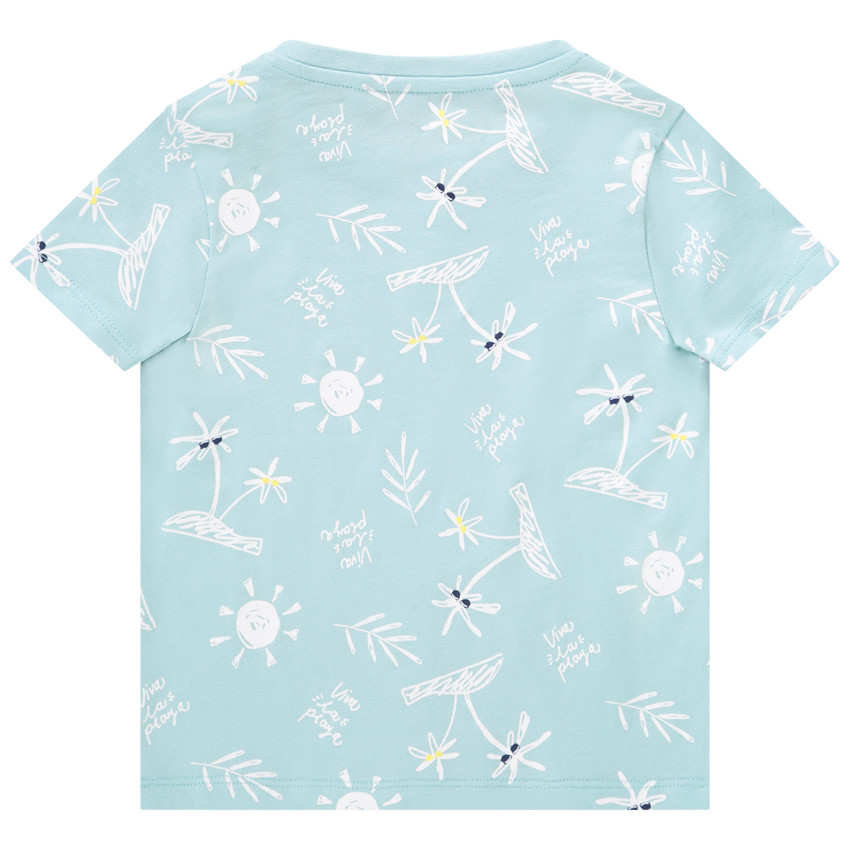 Κοντομάνικο μπλουζάκι με φαντεζί σχέδιο για bebe αγόρι 