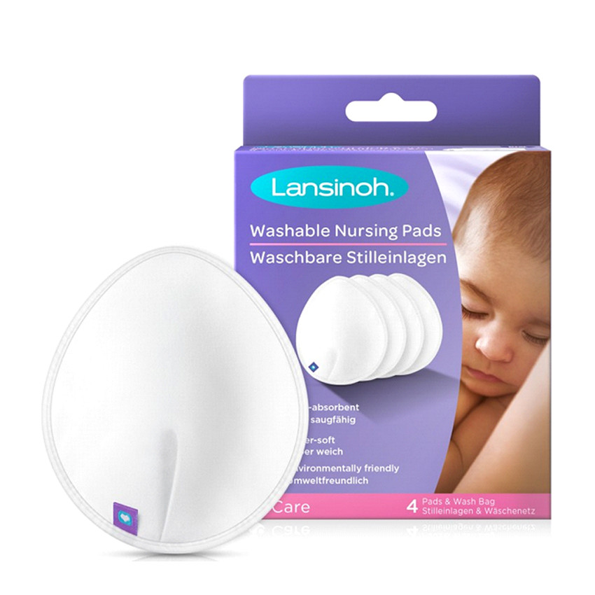 Πλενόμενες κομπρέσες θηλασμού 4 τμχ. 