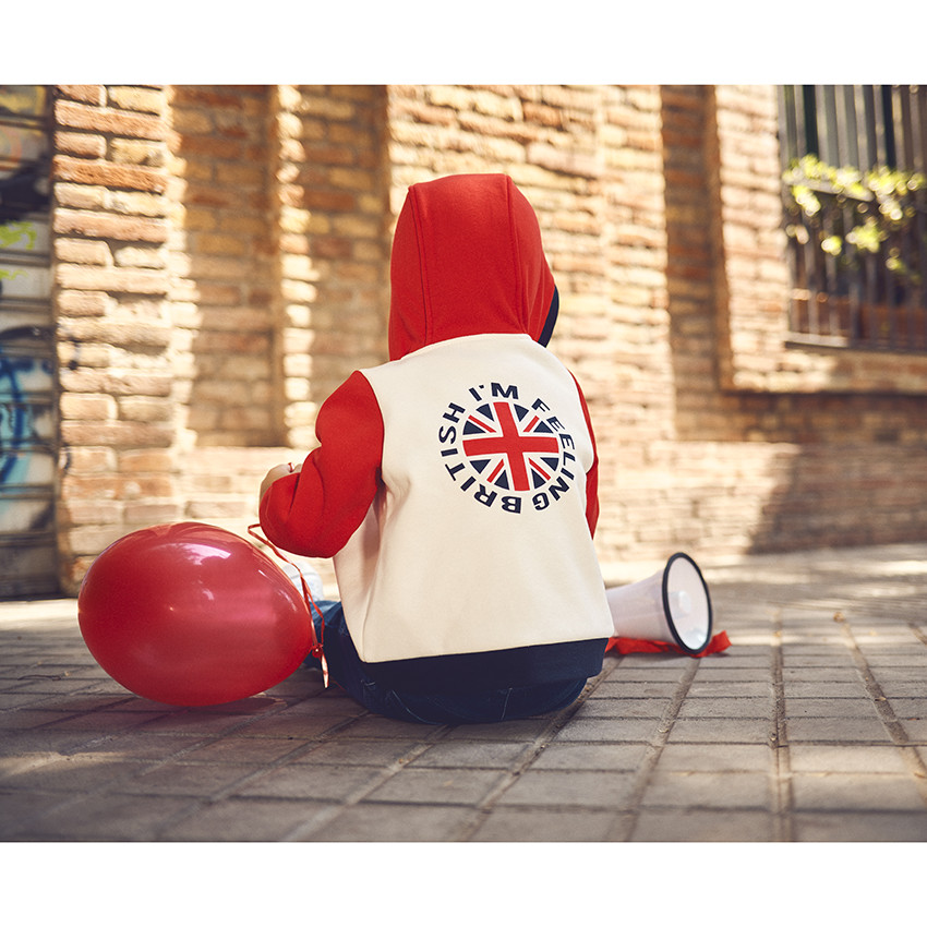 Ζακέτα με κουκούλα από molleton για μωρό αγόρι 