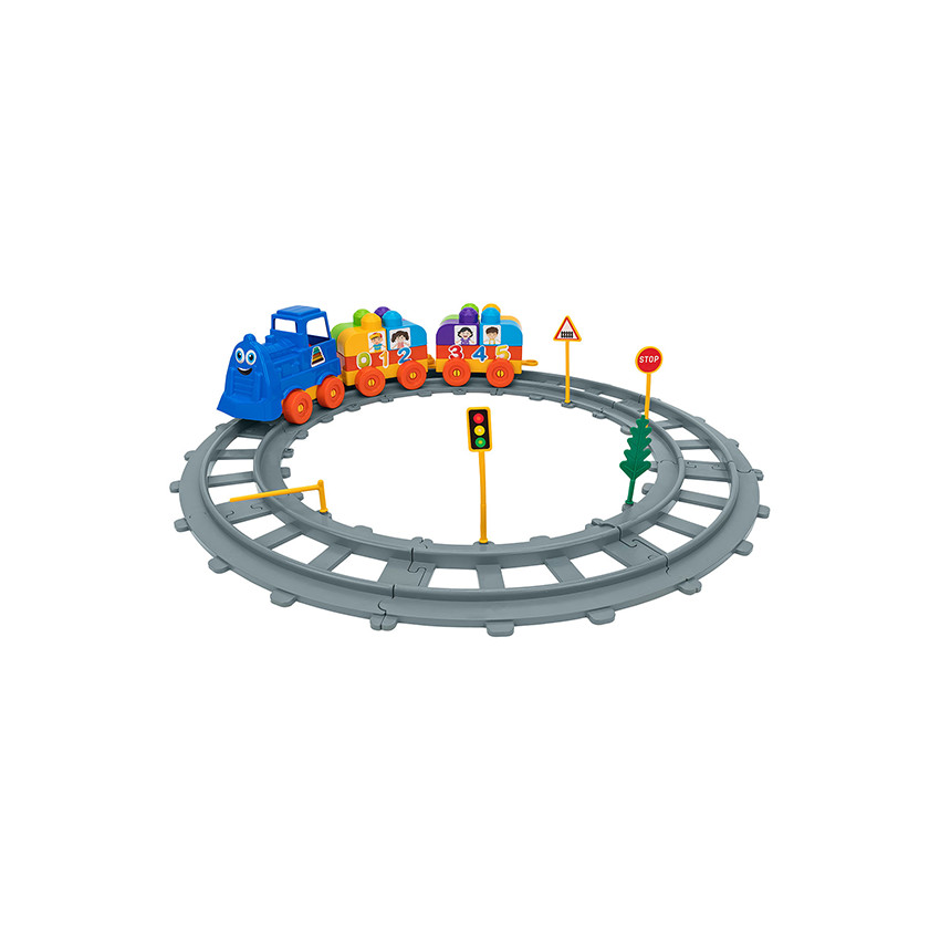 Αυτοκινητόδρομος & Τρένο Από Τουβλάκια - 43 Τεμάχια  