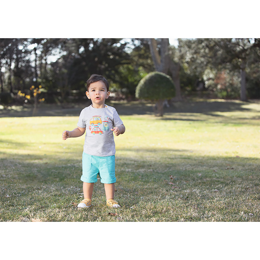 Ensemble t-shirt et bermuda pour bébé garçon 