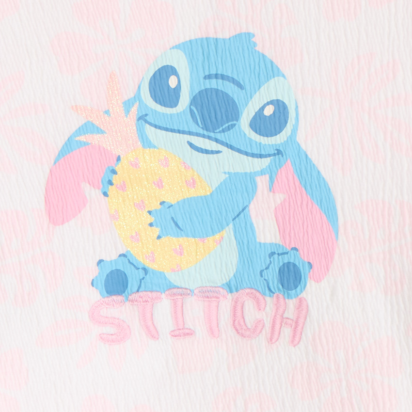 Σετ κοντό 2 κομματιών μπλούζα + σορτσάκι Stitch Disney κορίτσι μωρό 