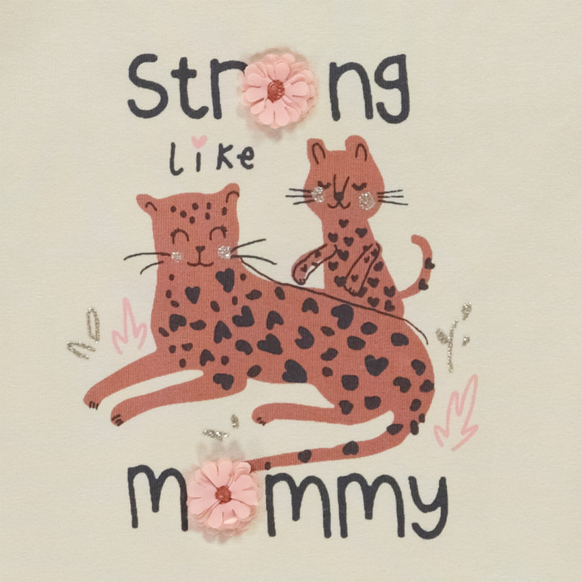 Μπλούζα μακρυμάνικη με σχέδιο ζώου για μωρό κορίτσι 