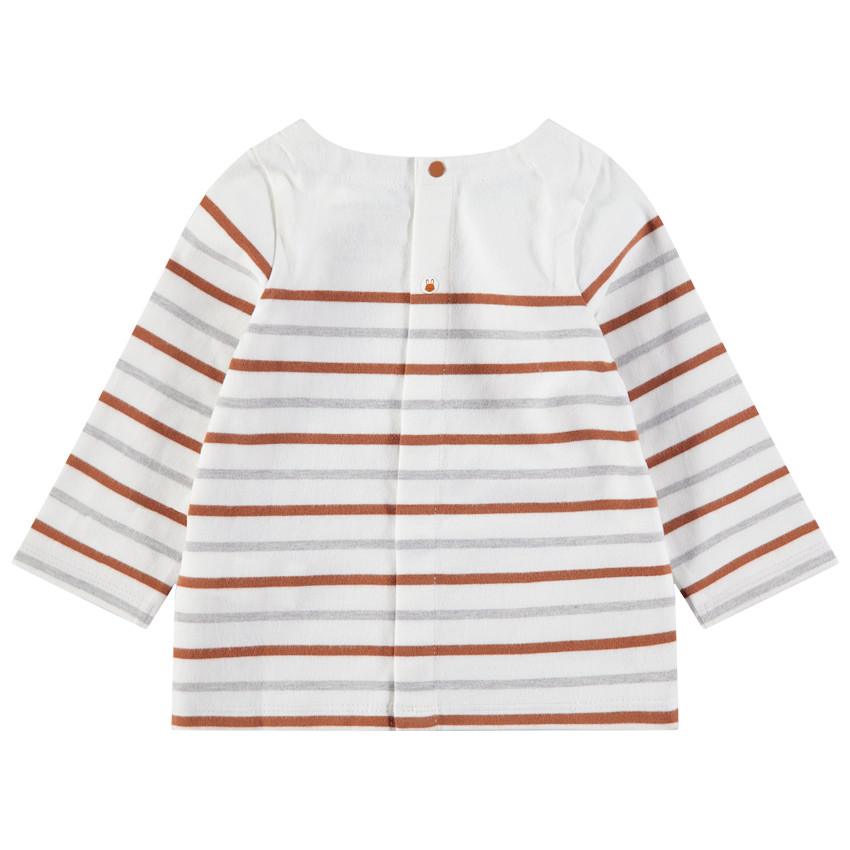 Μακρυμάνικη μαρινιέρα με τυπωμένο λαγουδάκι 