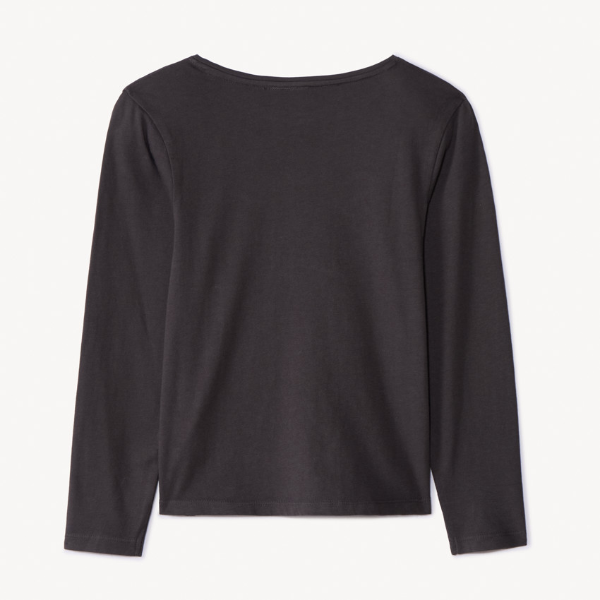 T-shirt manches longues Stitch Disney brodé pour fille  