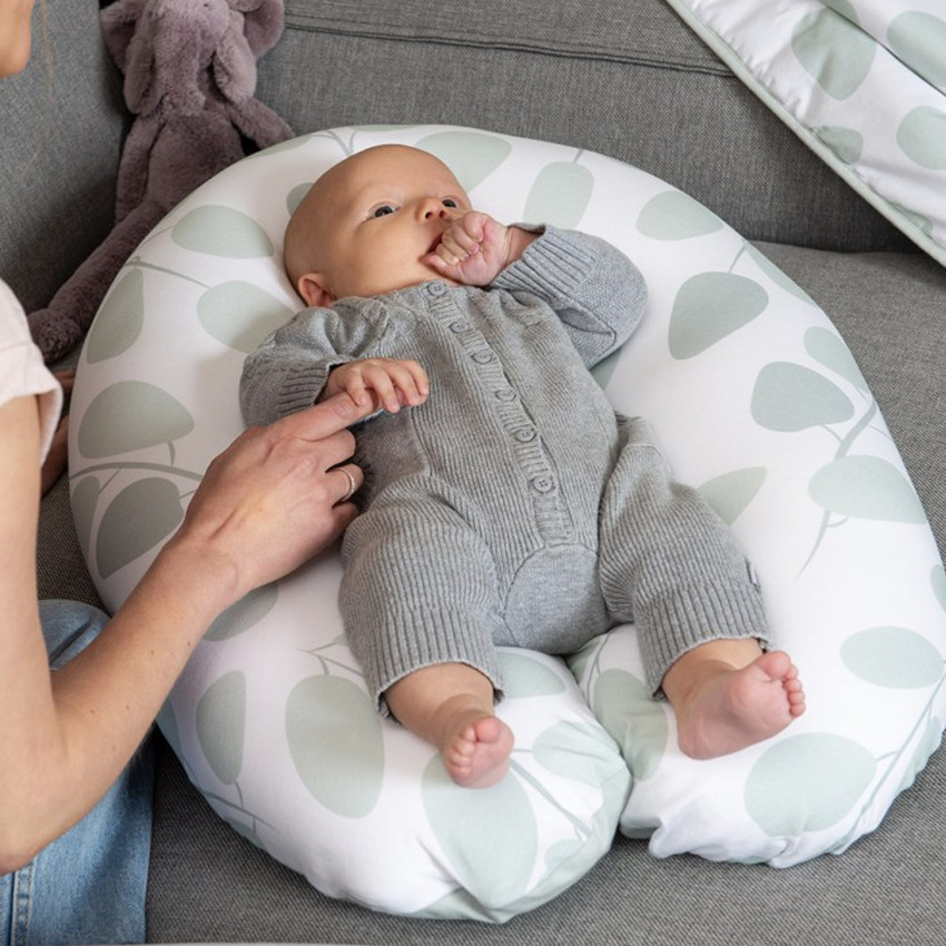 Μαξιλάρι θηλασμού BUDDY LEAVES AQUA GREEN 