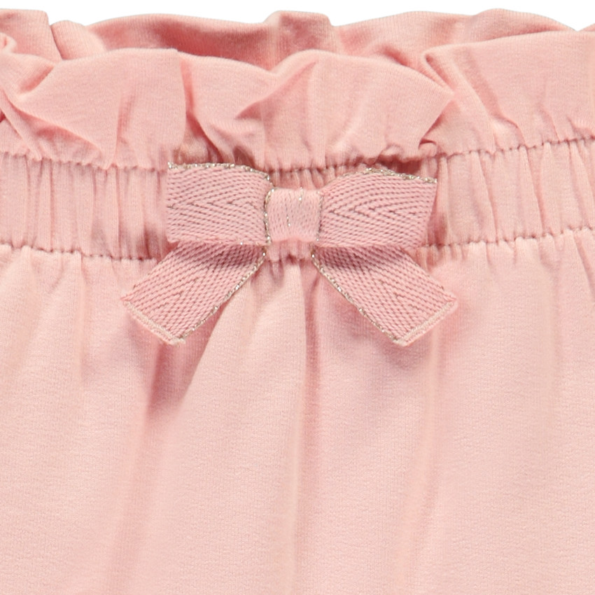 Φόρμα μονόχρωμη με φιόγκο για bebe κορίτσι 