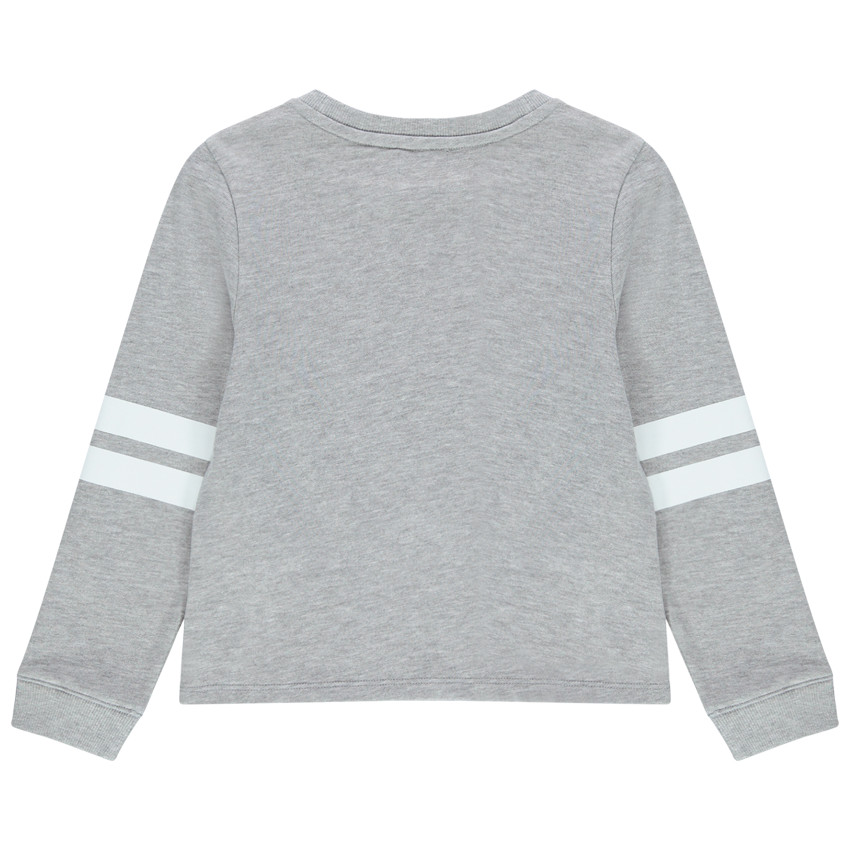 Φούτερ από φανέλα με στάμπα πάντα και γράμματα με πούλιες 