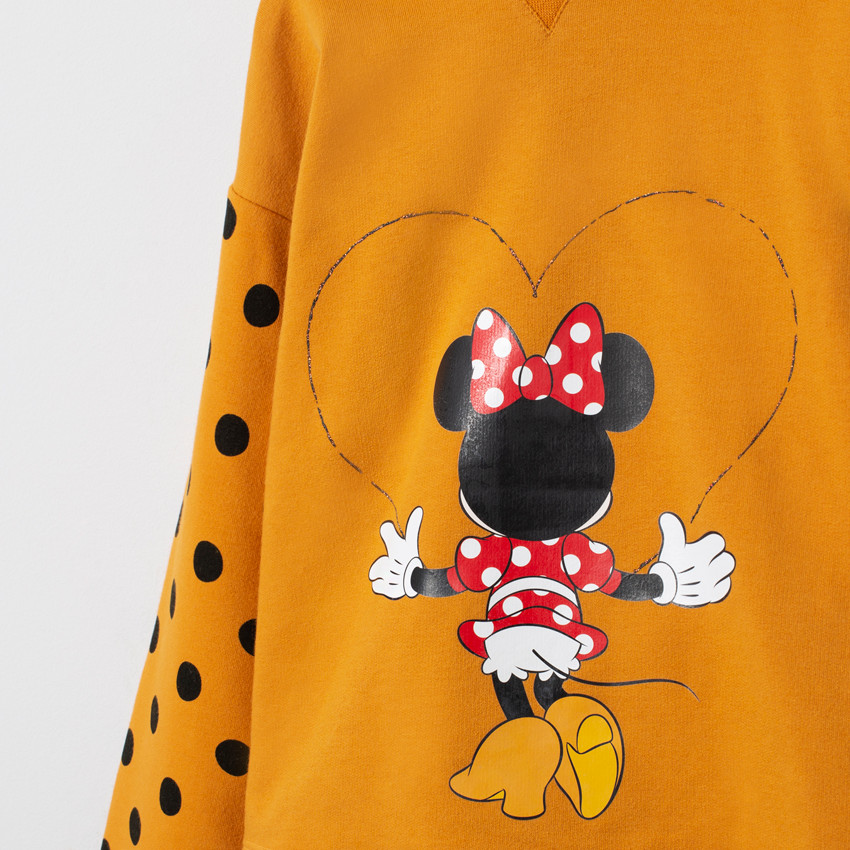 Jogging en molleton à pois et print Minnie Disney doré   Additional Jogging en molleton à pois et print Minnie Disney doré