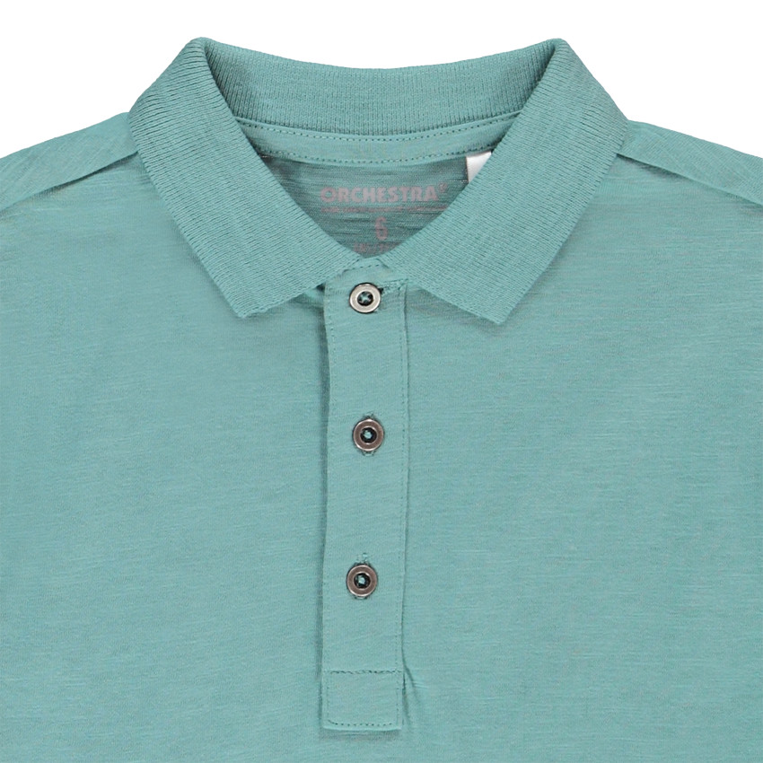 Polo μακρυμάνικο jersey μονόχρωμο για αγόρι Main Polo μακρυμάνικο jersey μονόχρωμο για αγόρι