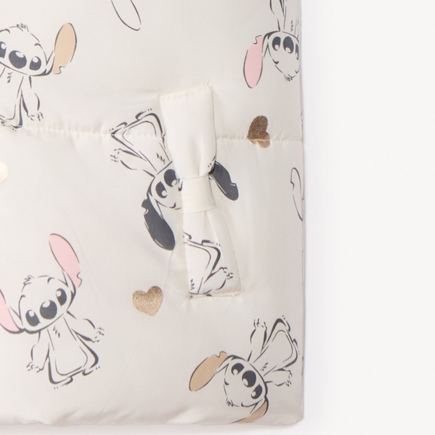 Doudoune sans manches imprimé Stitch Disney pour bébé fille 