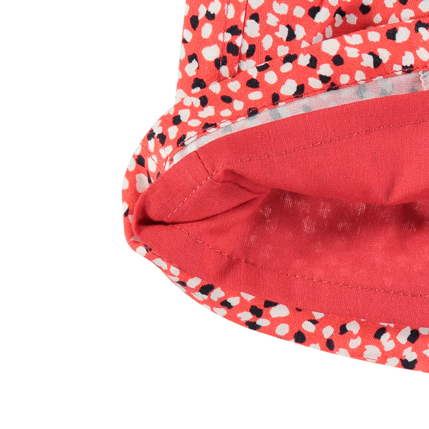 Tunique manches longues à pois all-over et élastique 