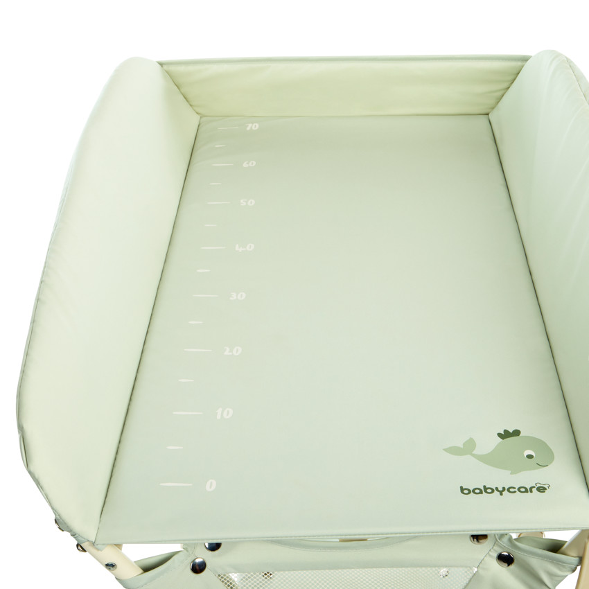 Πτυσσόμενη Υφασμάτινη Αλλαξιέρα Με Πράσινο Μέτρο Ύψους 