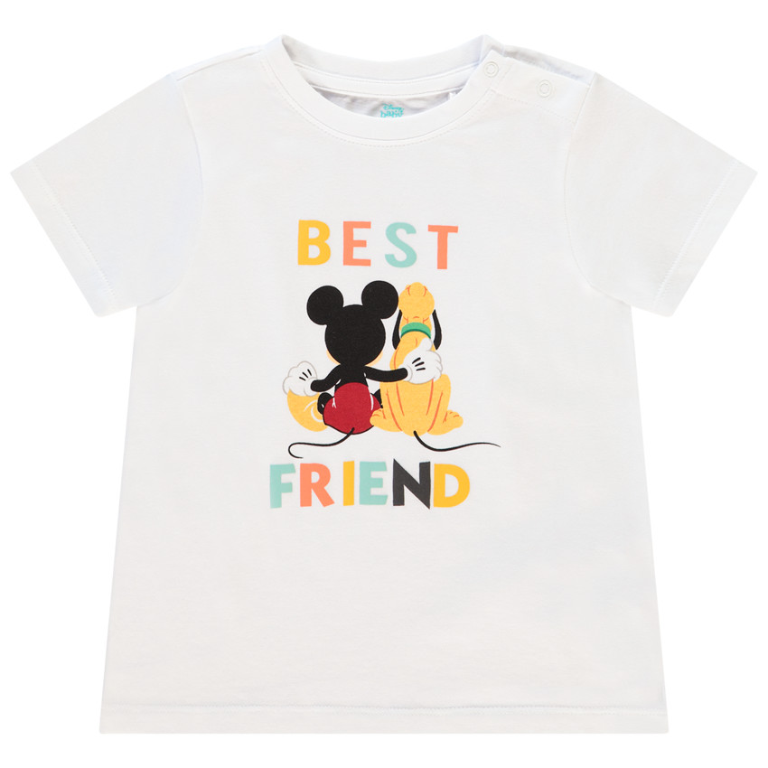 T-shirt κοντομάνικο με οργανικό βαμβάκι Mickey Disney για bebe αγόρι 