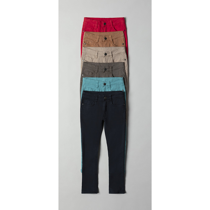 Παντελόνι slim από υφασμάτινο με εφέ crinkle για αγόρι  Additional Παντελόνι slim από υφασμάτινο με εφέ crinkle για αγόρι