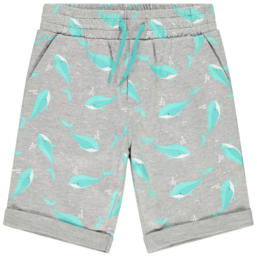 Bermuda imprimé baleines pour garçon 