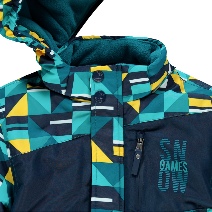 Combinaison de ski imprimée doublée micropolaire 