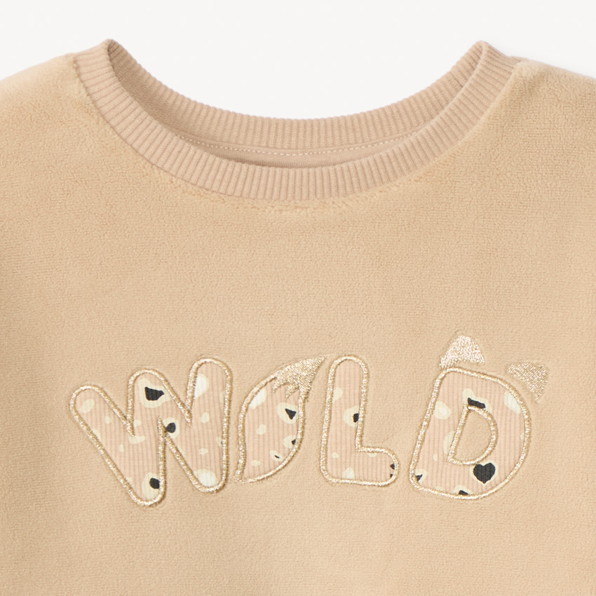 Sweat polaire oversize pour bébé fille 