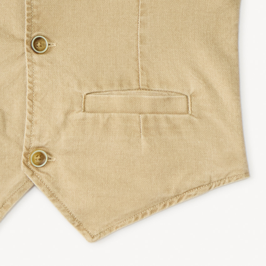 Γιλέκι σε ενιαίο καμβά για αγόρι 