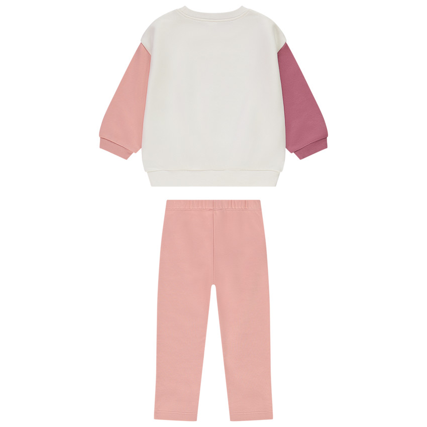 Σετ jogging effet colorblock για bebe κορίτσι 