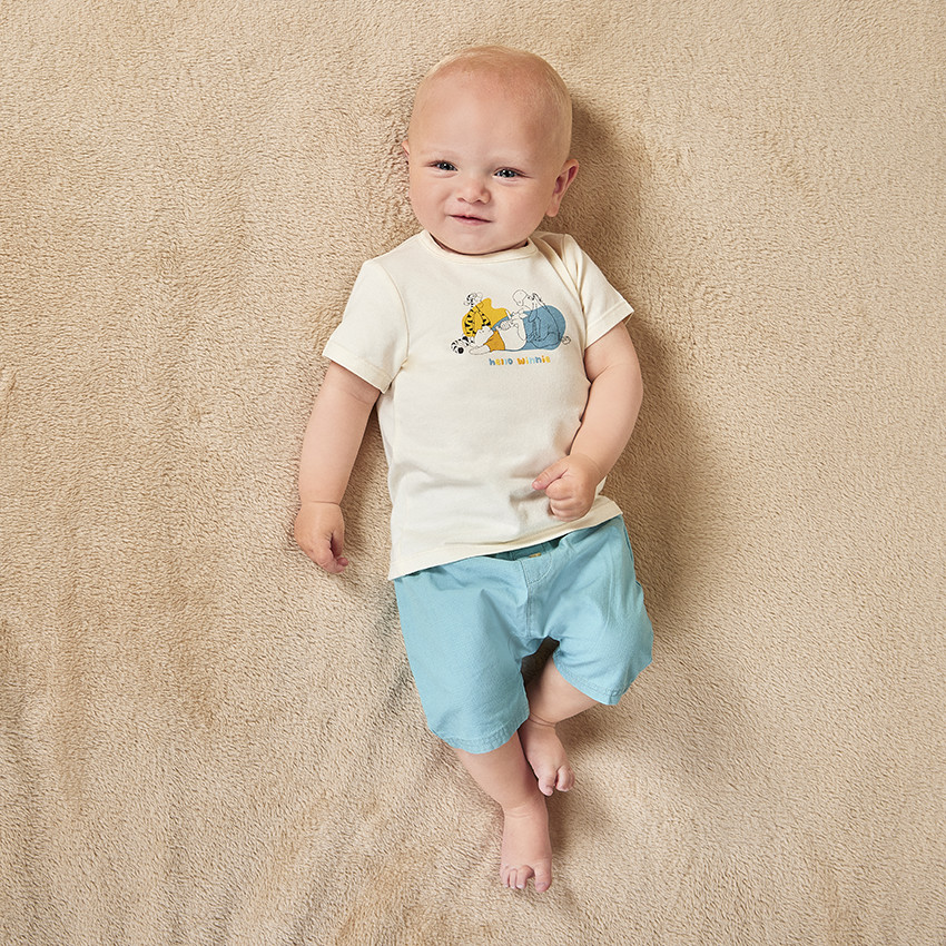 Βερμούδα από ripstop με κουμπωτά καπάκια για bebe αγόρι 