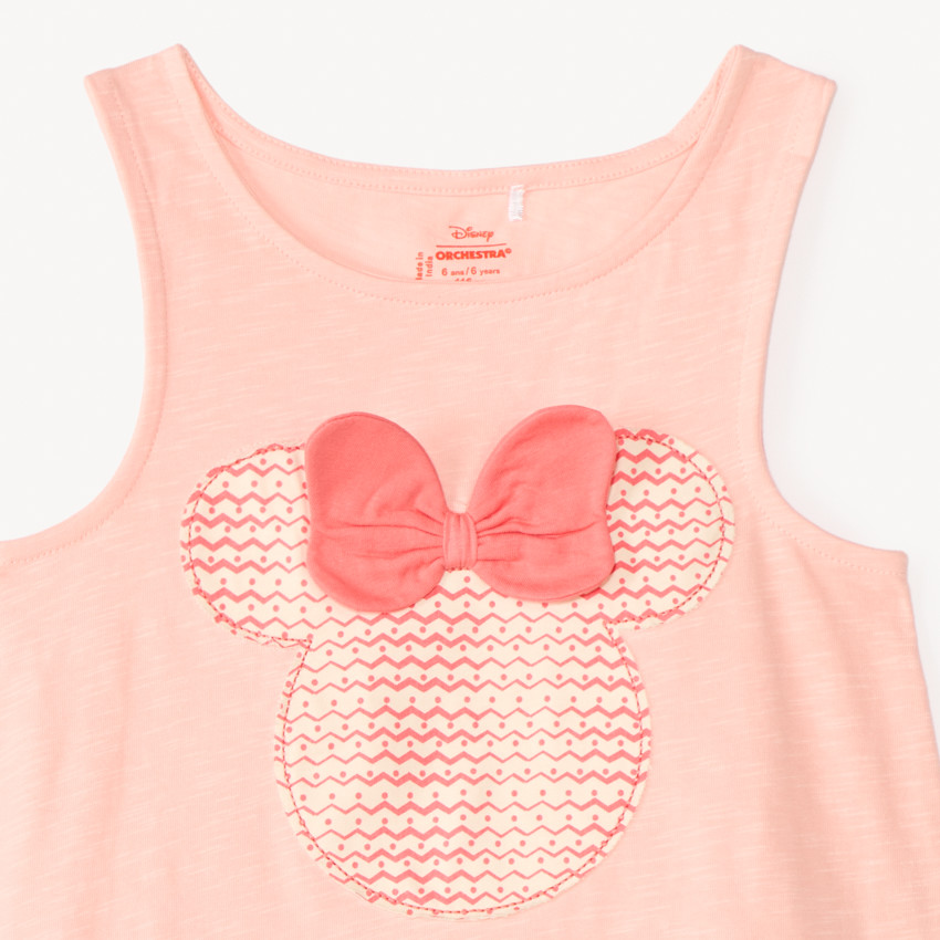 Σετ 2 τεμαχίων - αμάνικο μπλουζάκι + σορτσάκι Minnie Disney για κορίτσι 