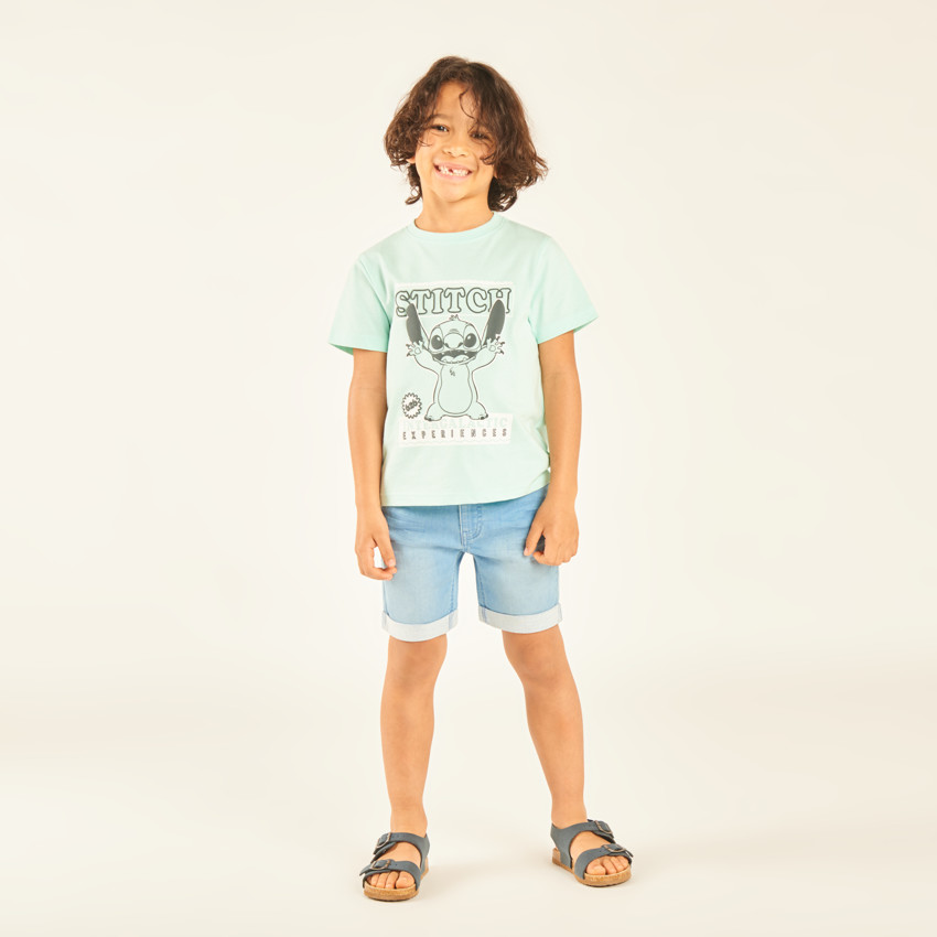 T-shirt με κοντά μανίκια με σχέδιο Stitch Disney για αγόρι 