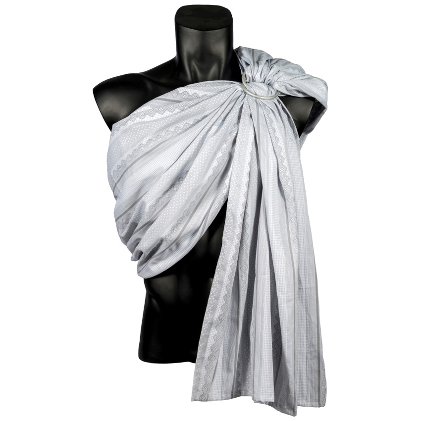 Μάρσιπος με Κρίκους 80x220 cm - Ο Κόσμος Του Μωρού 6500 Heart - Γκρι 