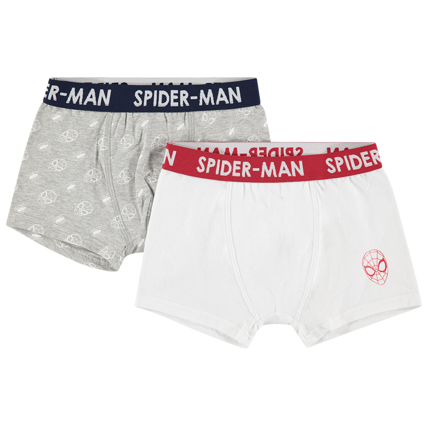 Σετ 2 μποξεράκια από βιολογικό βαμβάκι με στάμπα Spiderman 