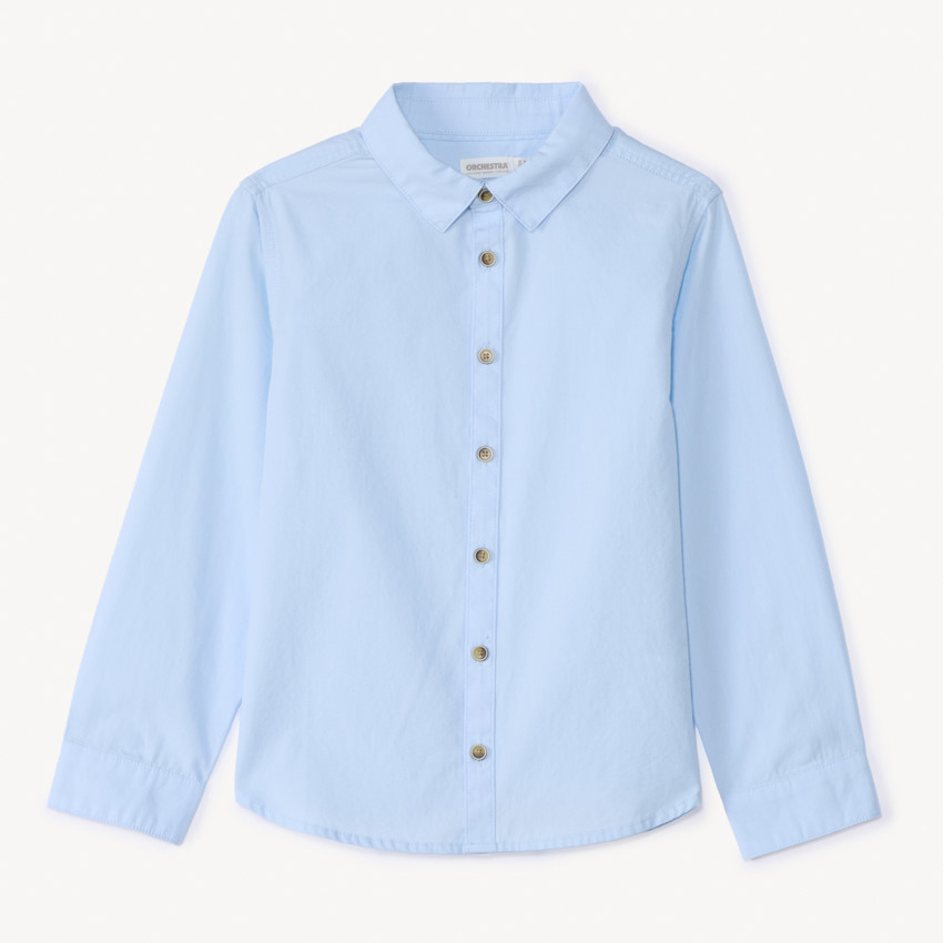 Πουκάμισο μακρυμάνικο μονόχρωμο για αγόρι  Additional Πουκάμισο μακρυμάνικο μονόχρωμο για αγόρι