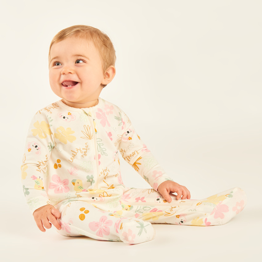 Σετ 3 ζακέτες με μακριά μανίκια και φερμουάρ μπροστά, με σχέδια φαντασίας για μωρό κορίτσι. 