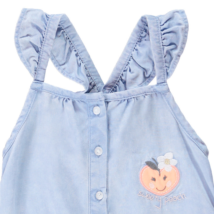 Combishort effet jean pour bébé fille  Additional Combishort effet jean pour bébé fille