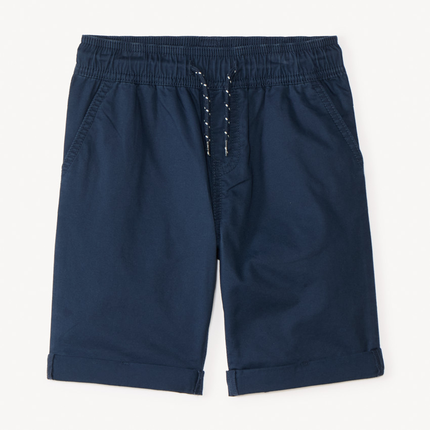 Βερμούδα μονόχρωμη από ποπλίνα για αγόρι 