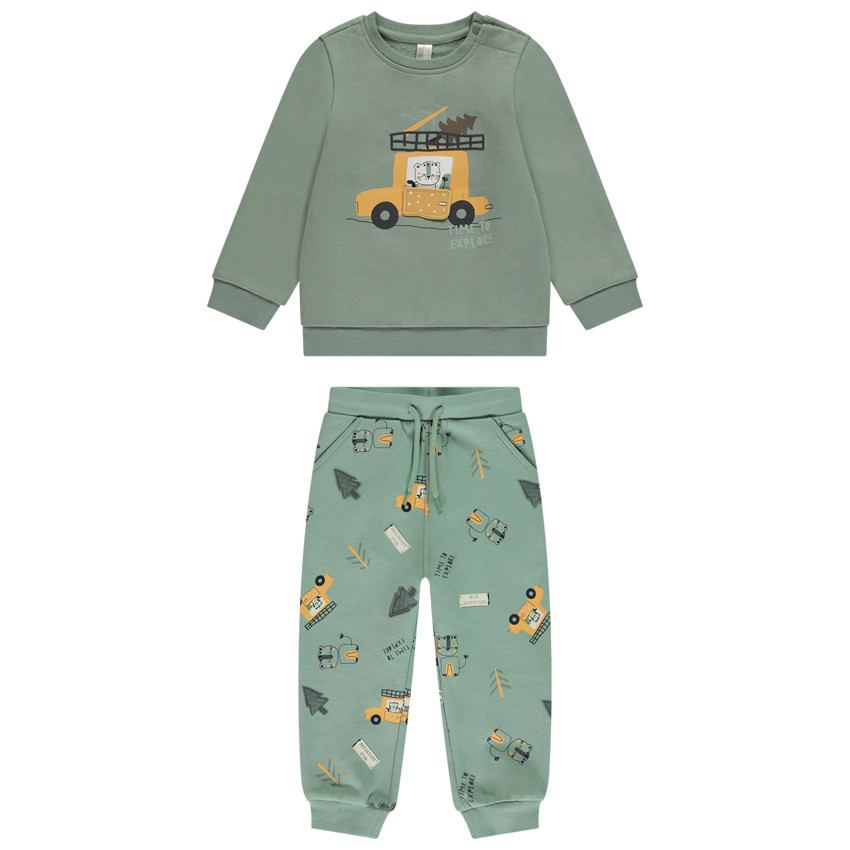 Σύνολο jogging με σχέδιο λιοντάρι σε σαφάρι για μωρό αγόρι 