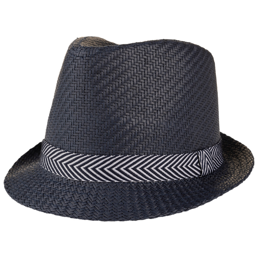 Καπέλο Borsalino πλεκτό με τρέσα για μωρό αγόρι 