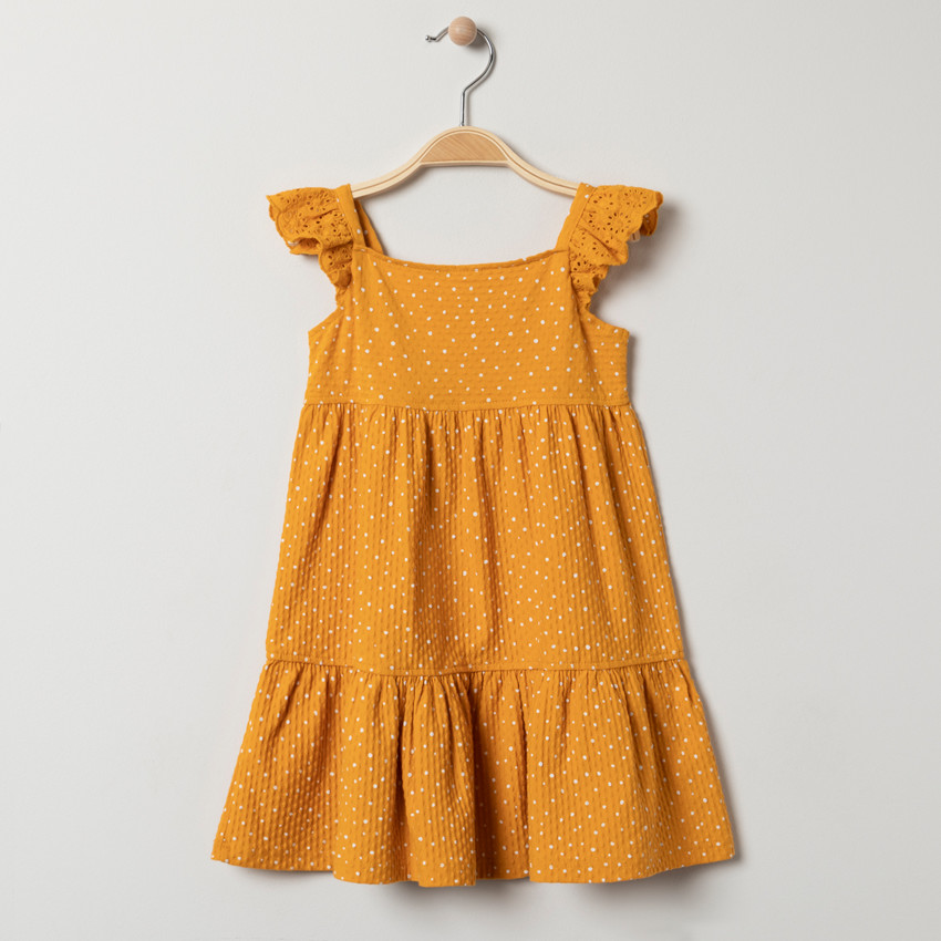 Φόρεμα  φαντεζί με τιράντες και δαντέλα 