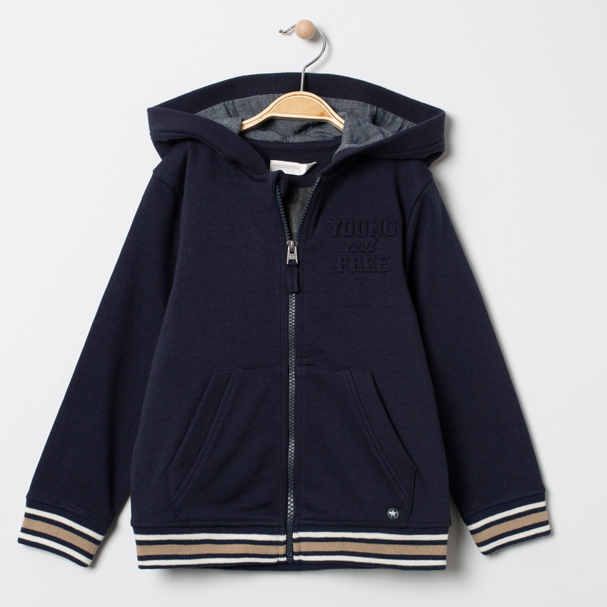 Gilet à capuche en molleton  