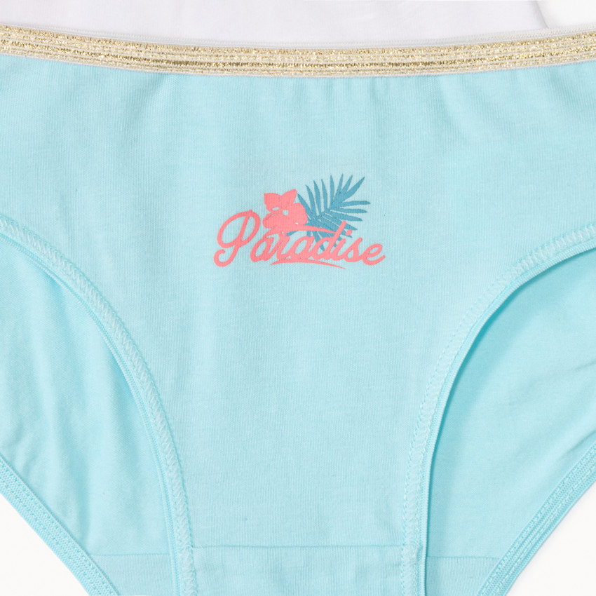 Σετ από 7 βαμβακερές εσώρουχα με φαντεζί σχέδιο για κορίτσι 