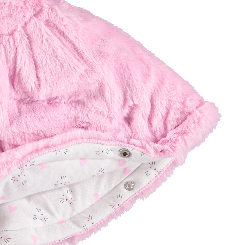 Ζακέτα από sherpa με κουκούλα και ζέρσεϊ επένδυση   Additional Ζακέτα από sherpa με κουκούλα και ζέρσεϊ επένδυση