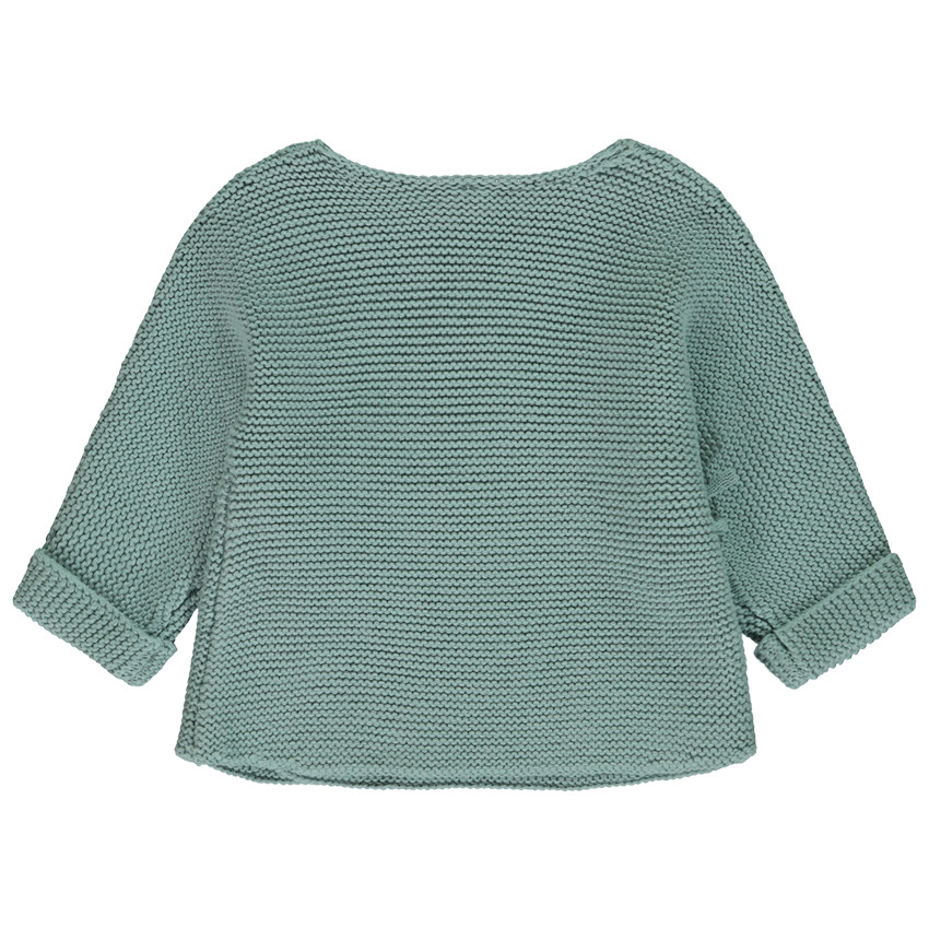 Γιλέτ πλεκτό με σχέδιο mousse σε effet cache-cœur 