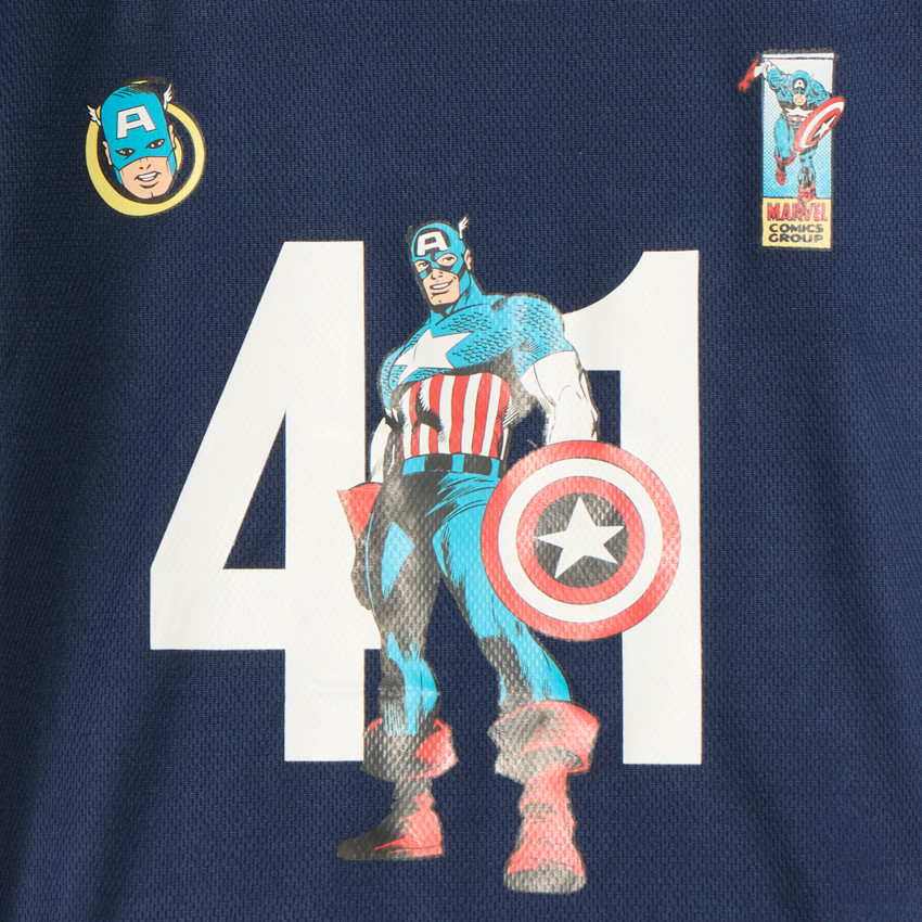 T-shirt με κοντά μανίκια Captain America Marvel για αγόρια 
