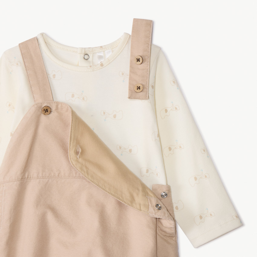 Σέτ 2 τμχ. με σαλοπέτα για μωρό αγόρι 